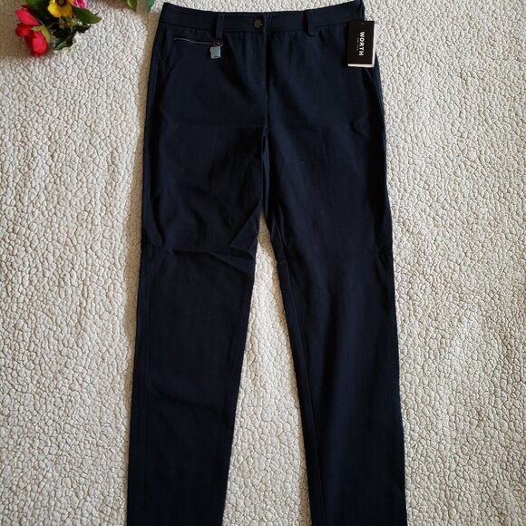 Worth Pants - New Worth New York Pants Women's 10 Navy